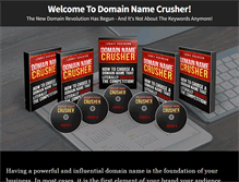 Tablet Screenshot of domainnamecrusher.com